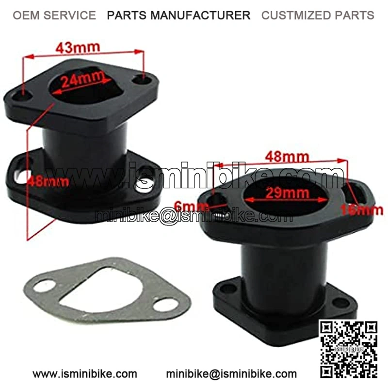 Mikuni Intake Pipe Inlet Manifold Gasket Screw Air Filter For 212cc For Honda GX200 For 6.5HP Engine 196cc - Image 3
