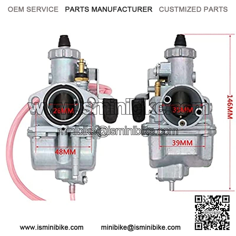 VM22-3847 26mm Carburetor Intake Manifold Air Filter Set For Mikuni 110cc 125cc 140cc GX200 - Image 3