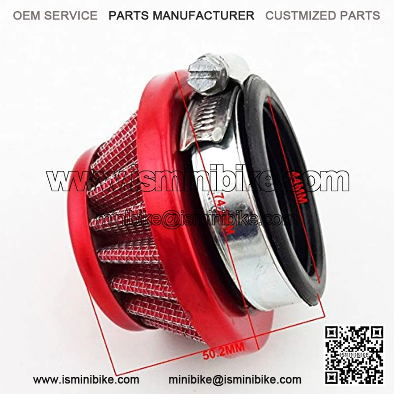 Red Racing 15mm Carburetor + Air Filter + Adapter Vstack + Fuel Hose For 23 33 43cc Big Foot Goped Blade Scooter - Image 5