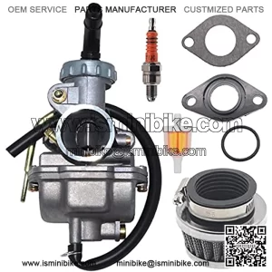 PZ20 Carburetor For TaoTao Baja 50cc 70cc 90cc 110cc 125cc Chinese Quad 4 Stroke ATV 4 Wheeler Go Kart Dirt Bike