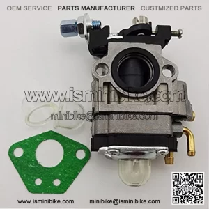 15mm Carb Carburetor + Gasket + Primer Bulb For 2 Stroke 33cc 43cc 49cc Engine Kids ATV Quad Mini Moto Pocket Bike Goped Blade Z Scooter