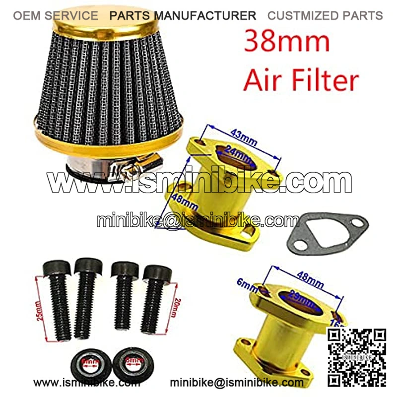 Racing Performance VM22-3847 26mm Carburetor Carb Mainfold Intake Inlet Pipe 38mm Air Filter - Image 5