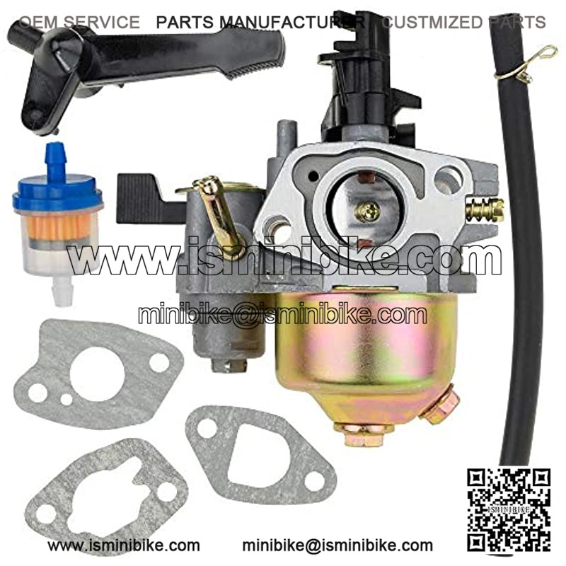 Carb Carburetor with Gaskets Fuel Line Filter for KT196 196cc 5.5HP 6.5HP Go Kart OHV Engine Mini Bike ct 100 u Parts