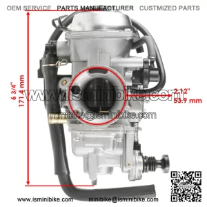 Throttle Cable and Throttle Handle For 7/8" 150cc 250cc Mini Bike ATV Quad , Compatible with Dirt Bike Quad ATV Mini Mb165 Mb200 196cc 5.5hp