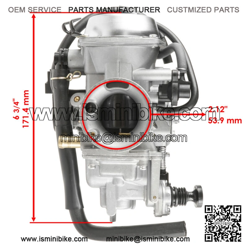 Throttle Cable and Throttle Handle For 7/8" 150cc 250cc Mini Bike ATV Quad , Compatible with Dirt Bike Quad ATV Mini Mb165 Mb200 196cc 5.5hp