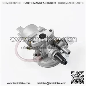 Motor Carb Carburetor 2 Stroke Mini Quad Bicicleta de Tierra minimoto go Kart Buggy Nuevo Bicicleta de Bolsillo 47cc 49cc Piezas de carburador (Color : Silver)
