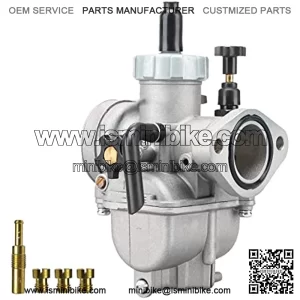 PE19mm Carburetor, fit 90cc 100cc 110cc 125cc Flange Carburetor with Carb Jets for YAMAHA KAWASAKI SUZUKI Apollo Dirt Bike Mini Bike CG125 CG150