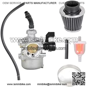 PZ19 Carburetor with Air Filter 50cc 70cc 90cc 110cc 125cc Replacement for ATV Dirt Bike Go Kart