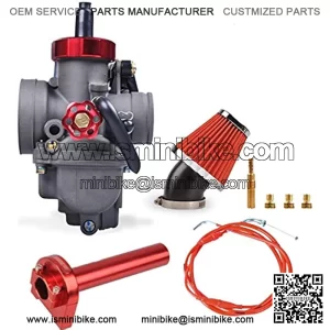 26mm Dirt Bike Carburetor PE26mm Motorcycle Carburetor Kit With Adjustable Throttle Cable 185cm Dirt 48MM Air Filter Carburetor Jet Fit HONDA YAMAHA SUZUKI Motorcycle Dirt Bike SSR TTR 125-150cc