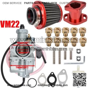 VM22 Carburetor Kit fit Mikuni Predator 212cc GX200 BK200 CT200U Mini Bike RED