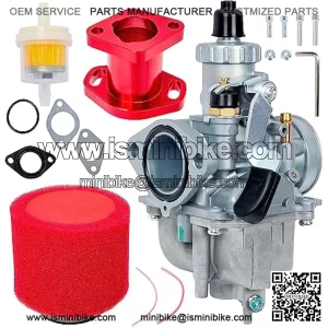 212cc Carburetor Carb And Mainfold Racing Intake Pipe Come With Air Filte VM22 196cc GX160 GX200 CT200U KT196 Mikuni Predator Moto Mini Bike Go Kart Motorcycles