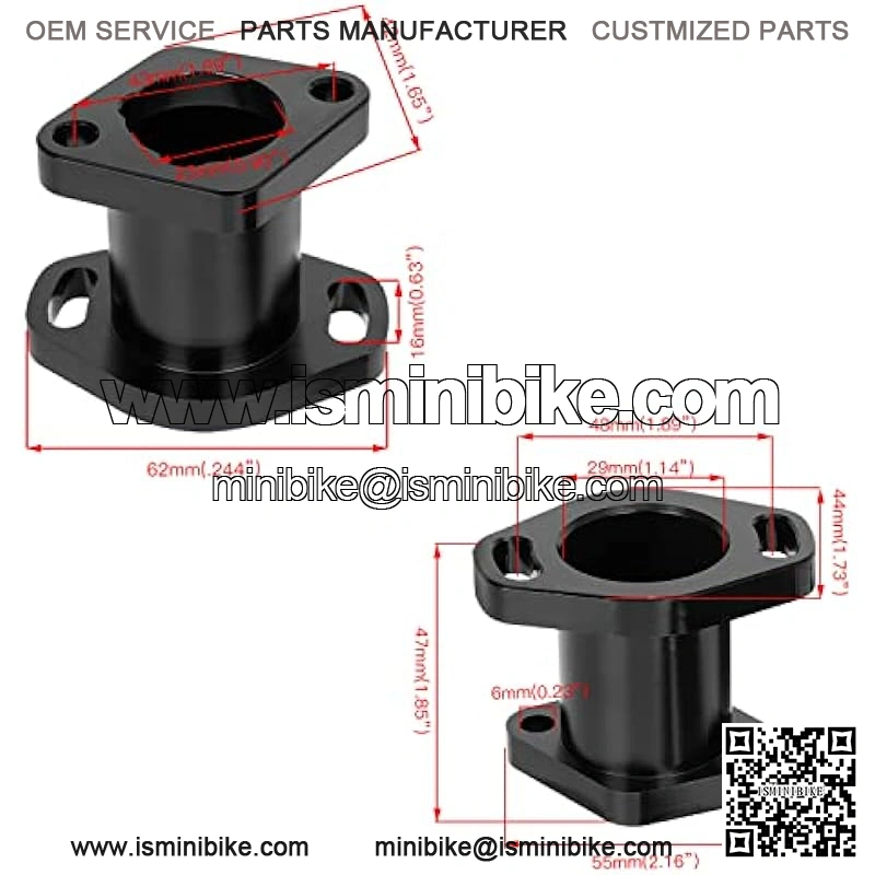 Racing Carburetor Exhaust Pipe with Intake Manifold 38mm Main Jet Kit for Non Hemi Predator 212cc 6.5hp Engine GX160 CT200U 196cc Baja MB200 KT196 Gas Mini Bike Go Kart Black - Image 4