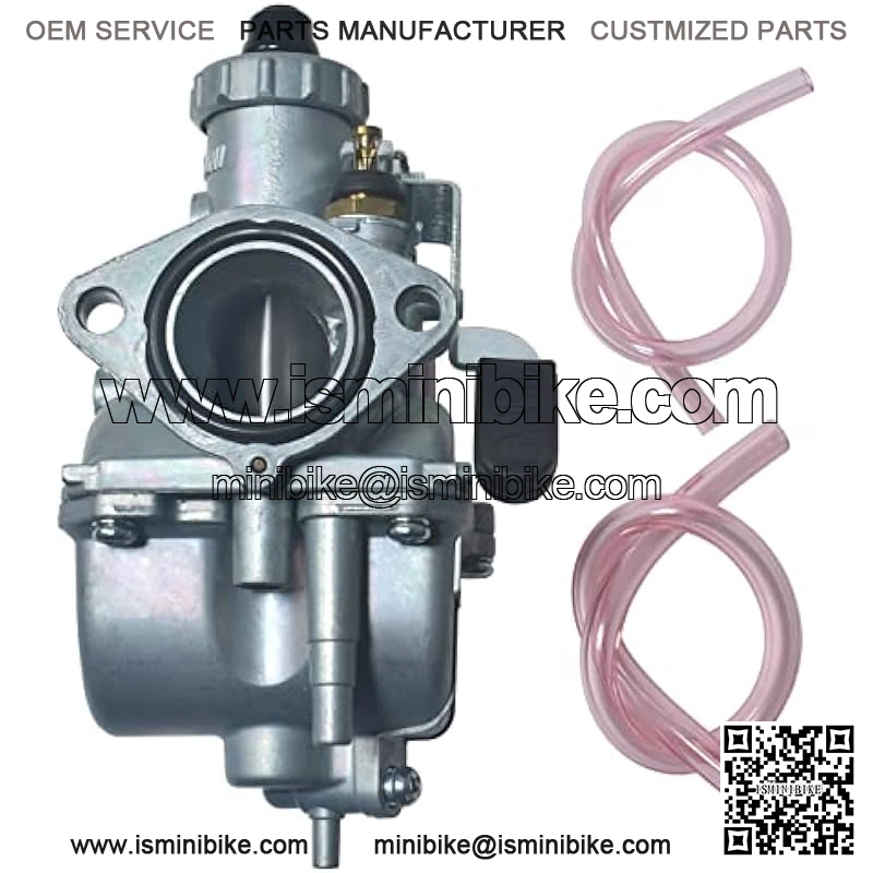 VM22 Carburetor w/Curved Manifold 38mm air filter kit fit for Predator 212cc GX200 Coleman CT200U BT200X Mini bike Engine KT196 Go kart Black/Silver - Image 2