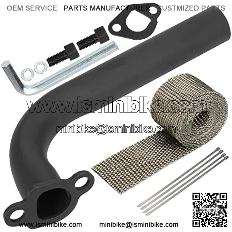 Carburetor Header Exhaust Pipe 62mm Air Filter Kit for Non Hemi Predator 212cc 196cc 6.5hp GX160 Colne Engine Coleman CT200U CT200U-EX BT200X Baja Warrior Massimo MB200 Mini Bike Go Kart Parts - Image 2