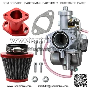 212cc Carburetor with Air Filter Intake Mainfold VM22 Performance for Mikuni 22mm Carb Predator 212cc 196cc Mini Bike Go Kart KT196 BT200X CT200U Honda GX200 Clone Engine