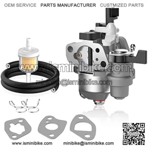 Carburetor with Gasket Set Replacement for KT196 196cc 5.5HP 6.5HP OHV Engine Go Kart Carb