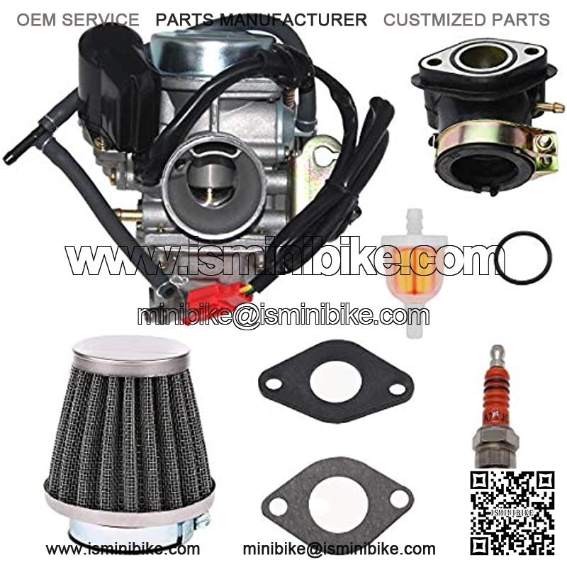 GY6 150cc Carburetor for GY6 4 Stroke Engines 125cc 150cc ATV Go Karts Scooter Mopeds QMJ/QMI157 QMJ/QMI152 / 24mm PD24J Carb
