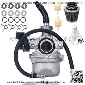 Carburetor PZ19 Carb Set, for 50cc 70cc 80cc 90cc 110cc 125cc ATV Dirt Pit Bike Honda CRF By LIAMTU, with Air Filter and Fuel Filter