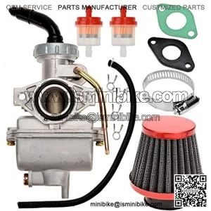 PZ20 Carburetor with Air Fuel Filter Gasket for Coolster 125cc Kazuma Baja 50cc 90cc 110cc 110B NST Quad 4 Stroke ATV 4 Wheeler Go Kart Apollo 70cc Dirt Bike