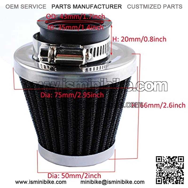PZ19 Carburetor for Compatible with ATV Cable Choke Carb Gaskets with 35mm Motorcycle Air Filter Fuel Filters for Made 50cc 70cc 90cc 100cc 110cc 125cc Dirt Bike Scooter Go Karts - Image 2