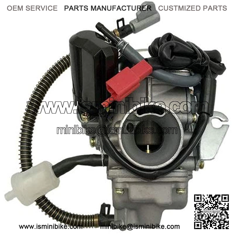 PD24J Carburetor with Intake Manifold Air Filter for GY6 125cc 150cc 152QMI 157QMJ ATV Scooter engine,Click to see price - Image 2