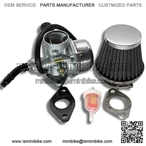 PZ19 Carburetor with Air Filter for Kazuma Baja Polaris Honda XR/CRF 50cc 70cc 90cc 110cc 125cc Dirt Pit Bike Go Kart
