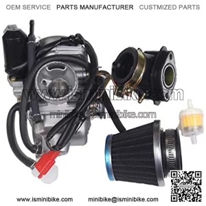 Intake manifold Fuel Air filter Carburetor For GY6 150cc Kazuma Baja Eagle Go Kart