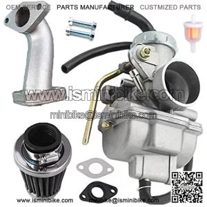 PZ20 Carburetor Carb for Kazuma Baja 50cc 70cc 90cc 110cc 125cc TaoTao 110B NST SunL Quad 4 stroke ATV 4 wheeler Go kart Dirt Bike Honda CRF50F XL75 CRF80F XR50R with Air Fuel Filter