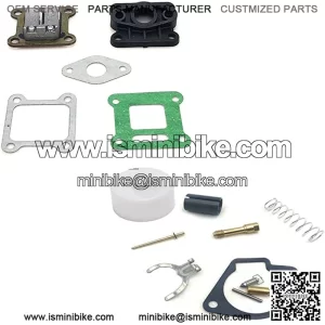 Carburetor Repair Kit Universal,Fits for 2 Stroke 43CC 47CC 49CC Mini Moto Pocket Bike Motorcycle Fuel System Parts (Color : Combination)