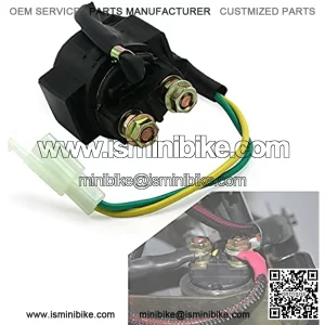 Starter Solenoid Relay For Chinese 4-Stroke GY6 Engine 50cc 70cc 90cc 110cc 125cc ATV Pit Dirt Bike Gokart TaoTao Coolster Roketa Sunl Buyang Kazuma Powersports Starters