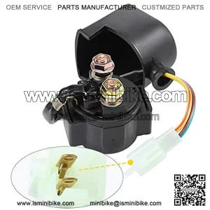Starter Solenoid Relay for Coolster 125cc 50cc 70cc 90cc 100cc 110cc 250cc ATV, Dirt Bike, Go-Kart, Pocket Bike, Chopper, Scooter,TaoTao Roketa Sunl Baja Kazuma Sunl Meerkat