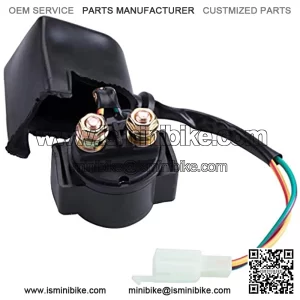 Starter Solenoid Relay For 4-Stroke GY6 50cc 125cc 150cc 200cc 250cc ATV Dirt Bikes Scooters Go Kart Dne BuggQuad 4 Wheelers Pocket Bike Moped Roketa SSR Sunl Coolster