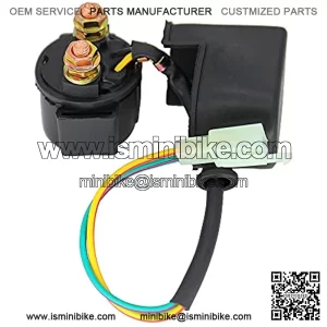 Motorcycle Starter Solenoid Relay Compatible with SSR Tao tao Sunl Kazuma Baja Roketa 4-Stroke GY6 Engine 50cc 70cc 125cc 150cc 200cc 250cc ATV Dirt Bikes Scooters Go Karts Moped