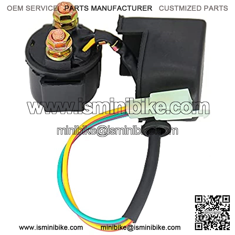Motorcycle Starter Solenoid Relay Compatible with SSR Tao tao Sunl Kazuma Baja Roketa 4-Stroke GY6 Engine 50cc 70cc 125cc 150cc 200cc 250cc ATV Dirt Bikes Scooters Go Karts Moped