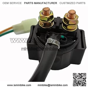 Replace Starter Solenoid Relay For 4-stroke GY6 Engine 50cc 70 cc 90cc 110 cc 125cc 150 cc 200cc 250 cc ATV Dirt Bikes Scooters Go Kart Dne Buggys Quad 4 Wheelers Pit Bike Moped Roketa SSR Taotao Sunl