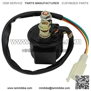 Cyleto Motorcycle Parts Starter Solenoid Relay for 4-Stroke GY6 Engine 50cc 150cc 200cc 250cc ATV Dirt Bikes Scooters Go Kart Dne Buggys Quad 4 Wheelers Pit Bike Moped Roketa SSR Tao tao Sunl Coolster
