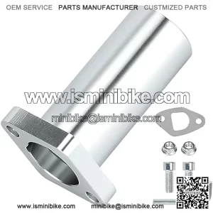 Intake Manifold Pipe for pwk 24 Carburetor Predator 212cc 196cc 200cc Coleman CT200U BT200X KT196 Baja Warrior Mb200 Hammhead 80T GX200 6.5hp Engine Mini Bike Go Kart Performance Parts