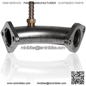 Performance Racing Intake Pipe Inlet Manifold w/Pulse For Coleman 196cc Mini bike Predator 212 Ghost 224cc Engine, KT196 Go kart, BT200X CT200U EX, Baja Warrior MB200, Honda GX200 Engine