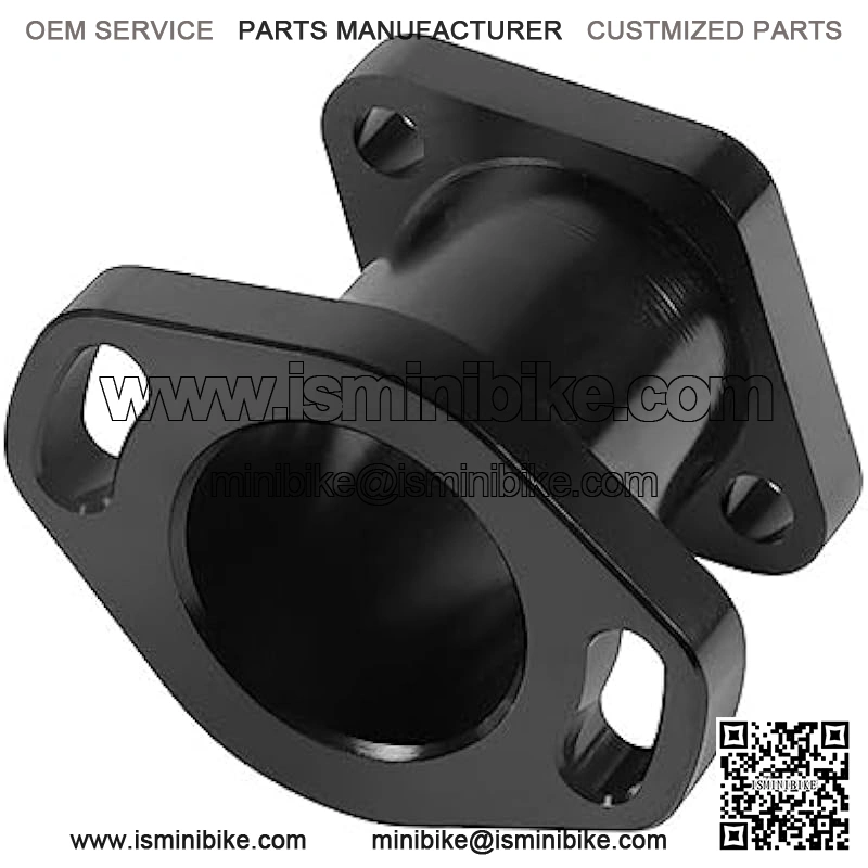 Performance Racing Intake Pipe Inlet Manifold CNC Aluminum with Gasket Screw for VM22 26mm Predator 196cc 212ccc CT200U Honda GX160 GX200 6.5HP OHV KT196 Clone Engines Mini Bike Go Kart Black - Image 5