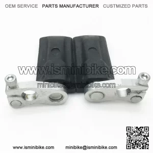 Foot Pegs Alloy Rubber Standard Mini Moto Racing Bike