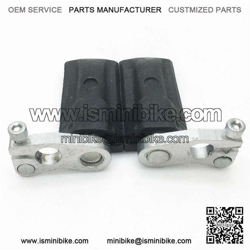 Foot Pegs Alloy Rubber Standard Mini Moto Racing Bike