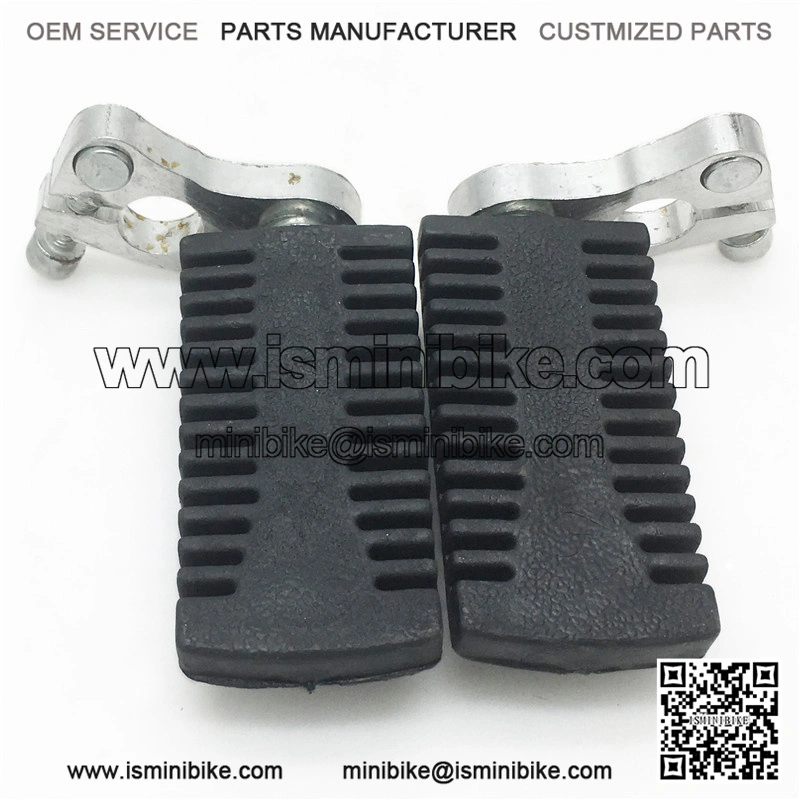 Foot Pegs Alloy Rubber Standard Mini Moto Racing Bike - Image 2