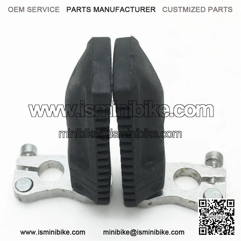 Foot Pegs Alloy Rubber Standard Mini Moto Racing Bike - Image 3