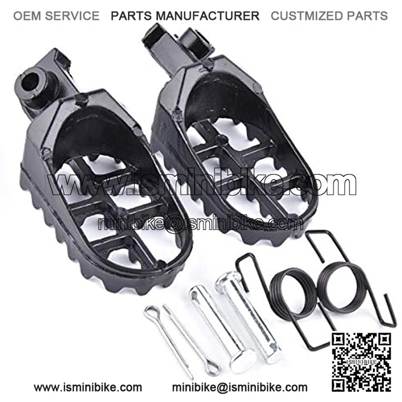 Aluminium Footpegs Footrest Foot Rest Replacement for Dirtbike 50 70 90 110 125cc Taotao PW50 PW80 TW200 XR50R CRF50 CRF70 CRF80 CRF100F Black