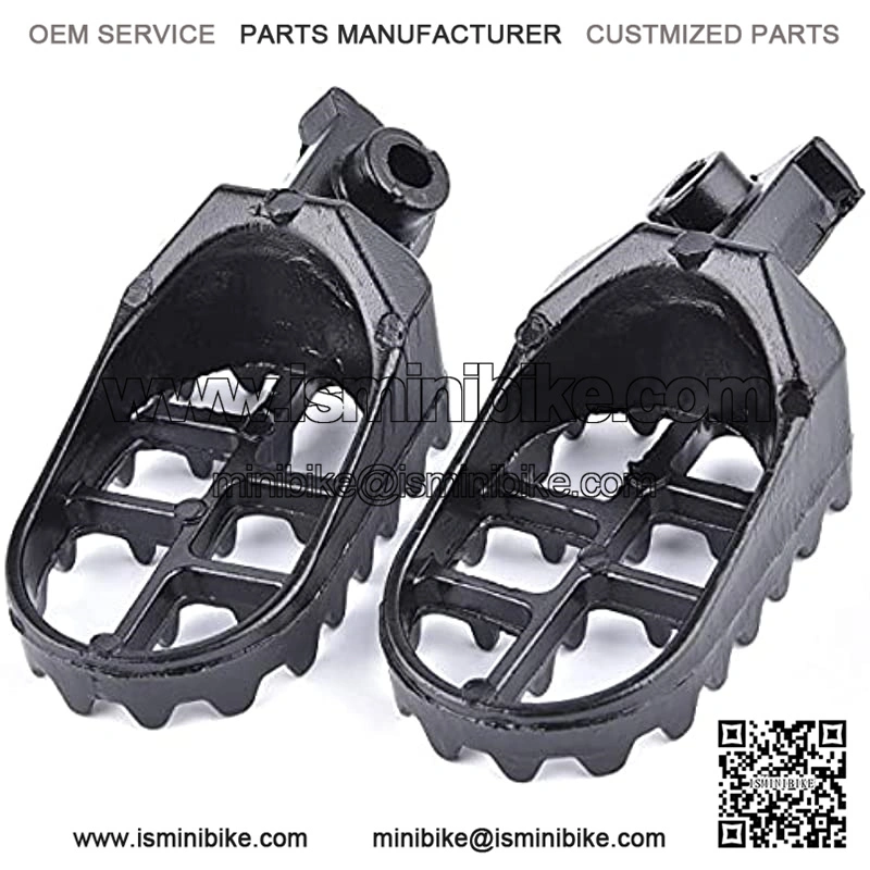 Aluminium Footpegs Footrest Foot Rest Replacement for Dirtbike 50 70 90 110 125cc Taotao PW50 PW80 TW200 XR50R CRF50 CRF70 CRF80 CRF100F Black - Image 3