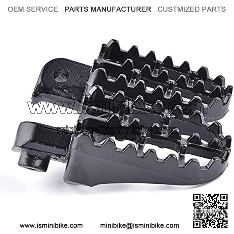 Aluminium Footpegs Footrest Foot Rest Replacement for Dirtbike 50 70 90 110 125cc Taotao PW50 PW80 TW200 XR50R CRF50 CRF70 CRF80 CRF100F Black - Image 4