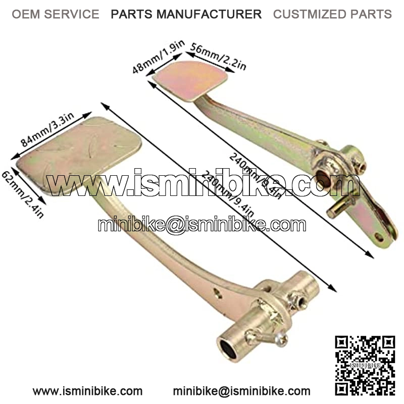 Pedal de acelerador ATV, pedales de acelerador de fGo Kart resistentes al desgaste 2 piezas para UTV Quad Dirt Bike - Image 2