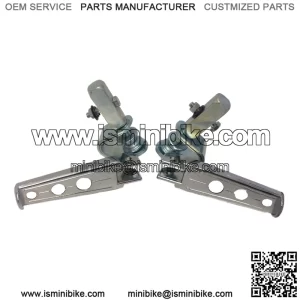 Chrome Footrests with Fancy Hole