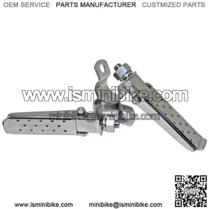 Heavy Duty Chrome Plate Foot Rests with Clamp (1")
