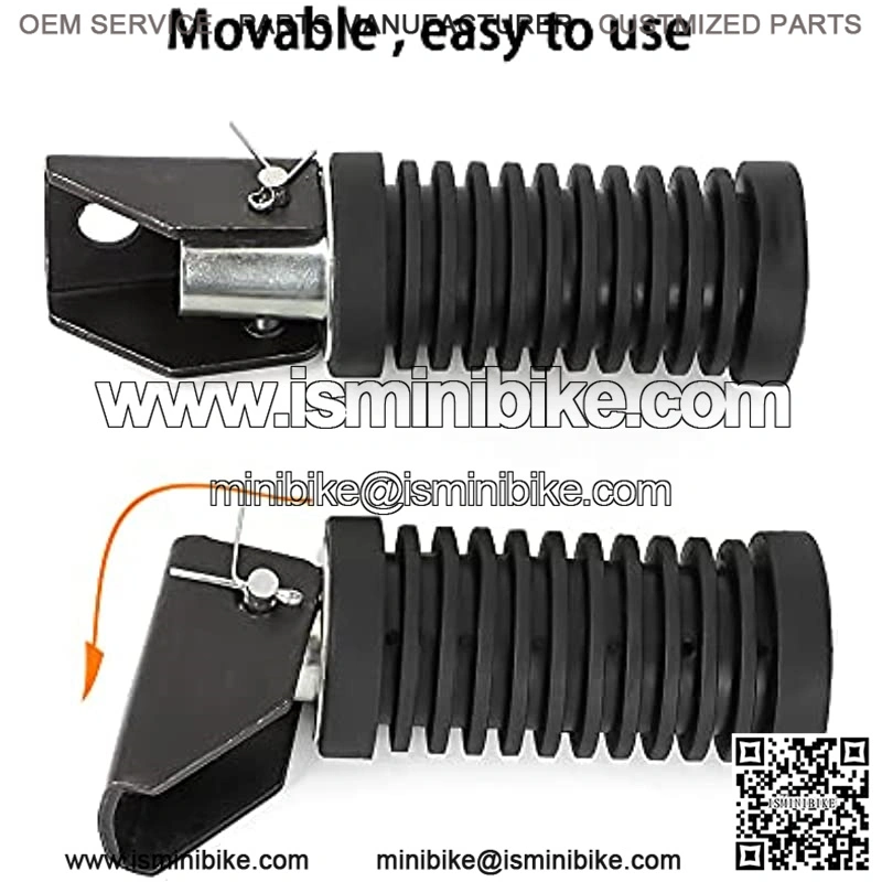 Motocycle Rear Footrest Pegs Foot Peg Universal For Suzuki Baja Mini Bikes (for Baja Heat,Mini Baja,Baja Warrior),1pair(Left&Right) - Image 3